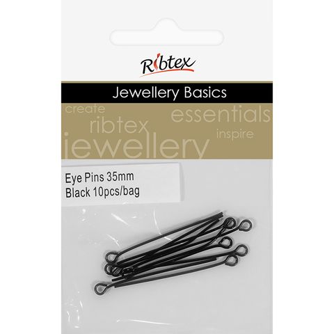 Eye Pins 35mm Black 10Pcs