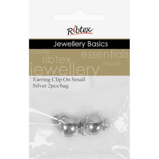 Earring Clip On Small Silver 2Pcs