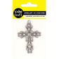 CHARM CRUCIFIX SILVER 7CM 1PC