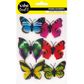 CRAFT GLITTER BUTTERFLIES ASST 6PC