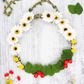 Garland Twine Nat W Wh Daisy Leaf 1Pc