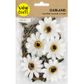 Garland Twine Nat W Wh Daisy Leaf 1Pc