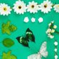 Garland Twine Nat W Wh Daisy Leaf 1Pc