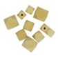 BEAD MDF WOOD FACET ASST NATURAL 13PC