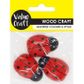 EMB WOOD LADYBUG LARGE RED-BLK 3PC