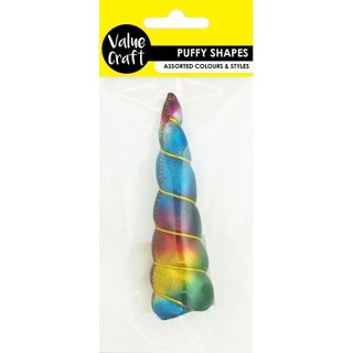Puffy Shape Unicorn Horn 1Pc