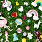 Felt Shape W Glitter Unicorn 3Pc