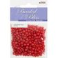 Bead Plastic Pearl 4-6mm Red 15G