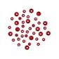 Bead Plastic Pearl 4-6mm Red 15G