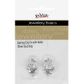 Earring Clip On With Holes Silver 2Pcs