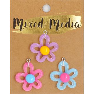 CHARM LOOP FLOWER MULTI 3PC