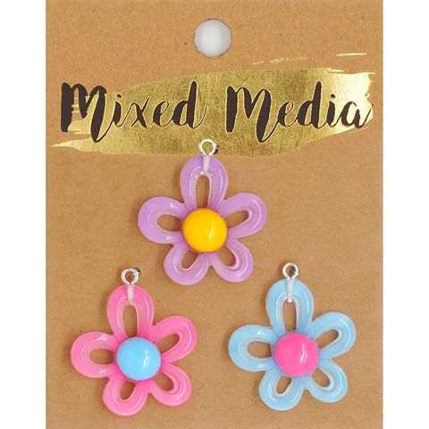 CHARM LOOP FLOWER MULTI 3PC