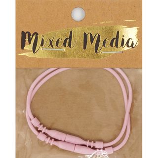SILICONE BRACELET CONNECTOR 2PC PINK