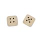 WOOD 15MM DICE 2PCS