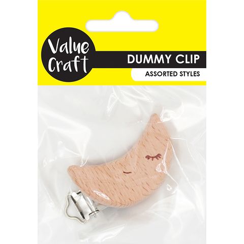 Wood Moon Dummy Clip 1Pc