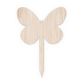 WOOD BUTTERFLY STAKES 3PCS