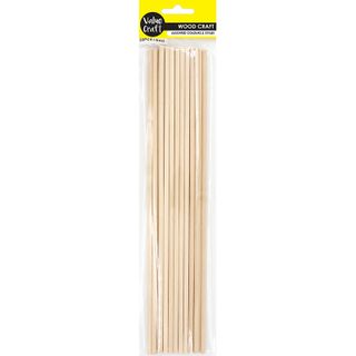 CRAFT 30CM WOODEN DOWELS 20PCS