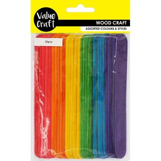 CRAFT JUMBO ICY POLE STICKS MUTLI 30PCS