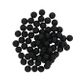 BEAD PLASTIC ROUND FACET 8MM BLACK 20G