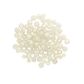 Bead Plastic Round 6-8mm White AB 20G