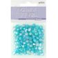 Bead Plastic Round Faceted 7mm Turquoise