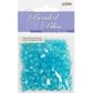 Bead Plastic Round Faceted 7mm Turquoise