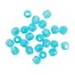 Bead Plastic Round Faceted 7mm Turquoise