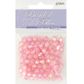 BEAD PLASTIC ROUND FACET 7MM PINK 20G