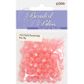 BEAD PLASTIC ROUND FACET 7MM PINK 20G