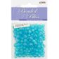 Bead Plastic Round 6-8mm Turquoise 20G
