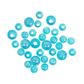 Bead Plastic Round 6-8mm Turquoise 20G