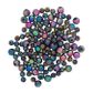 Bead Plastic Round 6-8mm Black AB 20G