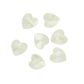 Bead Faceted Heart AB Crystal 12Pcs