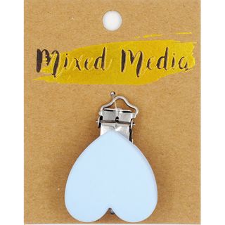 MM SILICON DUMMY CLIP HEART BLUE