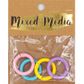 MM METAL O RING CLIPS MULTICOLOUR 4PCS