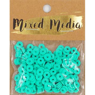 MM POLY CLAY BRIGHT GREENY BLUE HEISHI