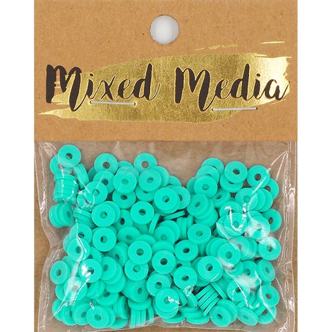 MM POLY CLAY BRIGHT GREENY BLUE HEISHI