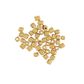 Bead Glass Seed 3.8Mm Square Gold 25G