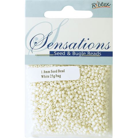 Bead Glass Seed 1.8Mm White 25G