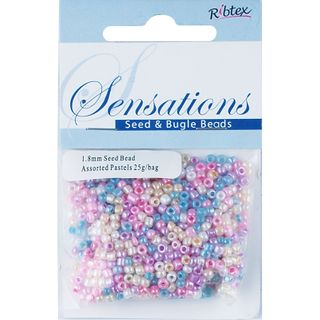 Bead Glass Seed 1.8Mm Asst Pastels 25G