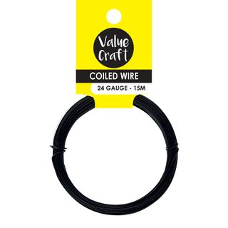 CRAFT WIRE SOFT BLACK 15M