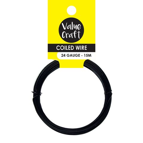 CRAFT WIRE SOFT BLACK 15M