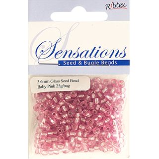 Bead Glass Seed 3.6Mm Baby Pink 25G