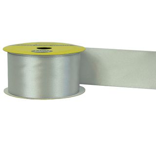 RIB 38MM POLY SATIN SILVER 3M