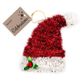 XMAS GIANT TINSEL ORNAMENT HAT 1PC