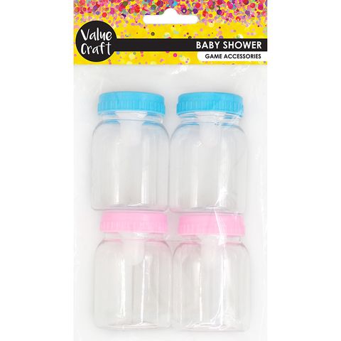 BABY SHOWER MINI BABY BOTTLES 4PCS