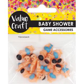 BABY SHOWER RESIN BABY BLUE 10PCS