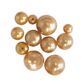 PEARL GLASS BEAD MIX GOLD 49PCS