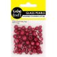 PEARL GLASS BEAD MIX RED 49PCS