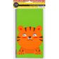 PAPER LOOT BAGS W STICKERS ANIMALS 8PCS